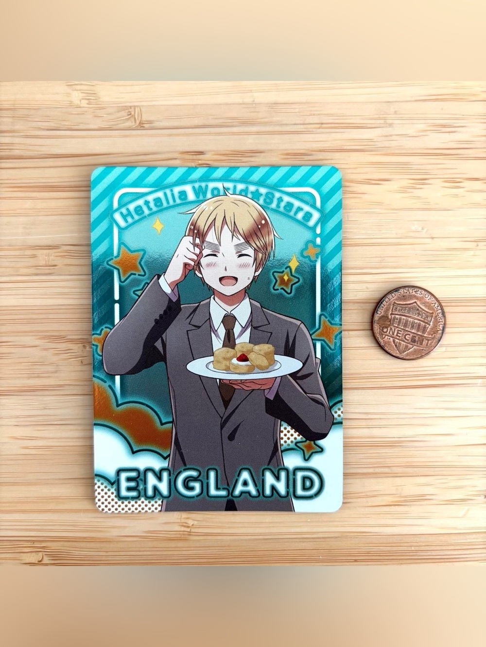 Rare Hetalia axis powers foil card England